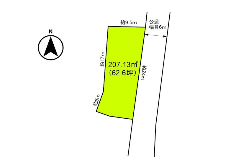 佐久市小田井　土地 間取図・土地図