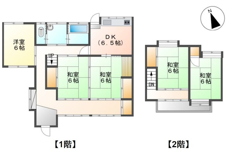 坂城町坂城　中古戸建 間取図・土地図
