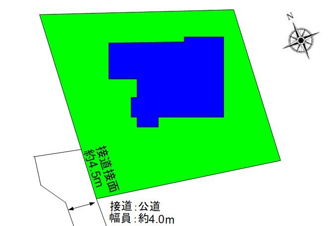 坂城町坂城　中古戸建 間取図・土地図
