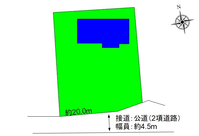 上田市林之郷　中古戸建 間取図・土地図