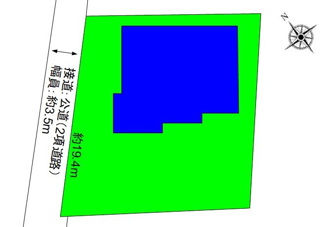東御市鞍掛　中古戸建 間取図・土地図