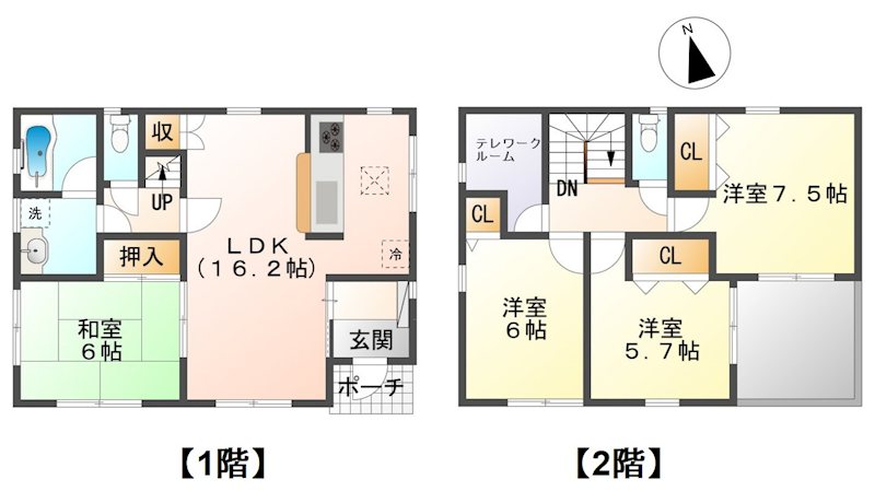 長野県須坂市小河原 間取図・土地図