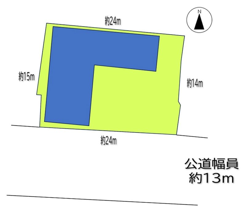 上田市中央西　事業用建物 間取図・土地図