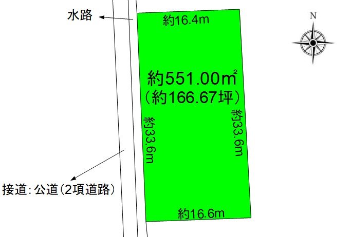 坂城町南条　土地 間取図・土地図