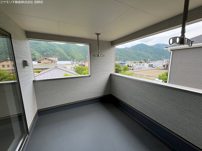長野県千曲市内川 現地写真（バルコニー）