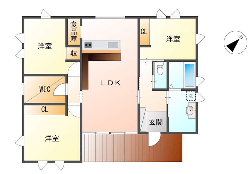 御代田町御代田　中古戸建 間取図・土地図