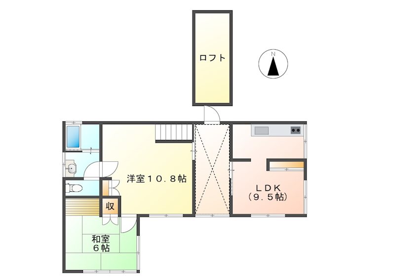 小諸市己　中古戸建 間取図・土地図