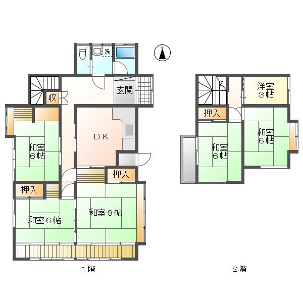 小諸市東雲　中古戸建 間取図・土地図