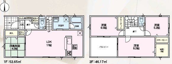 長野県長野市三輪１丁目 間取図・土地図