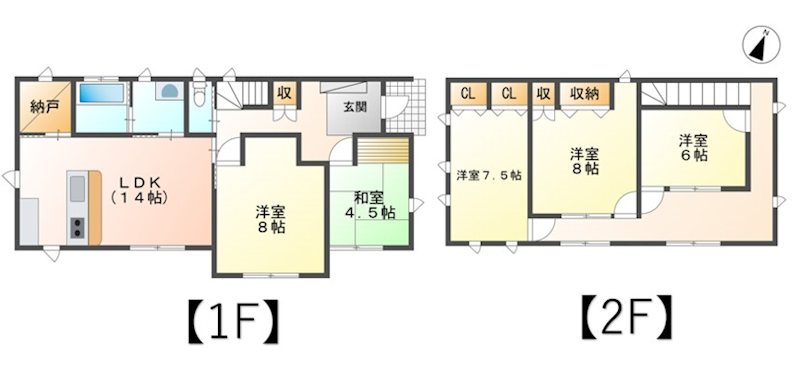 坂城町上五明　中古戸建 間取図・土地図