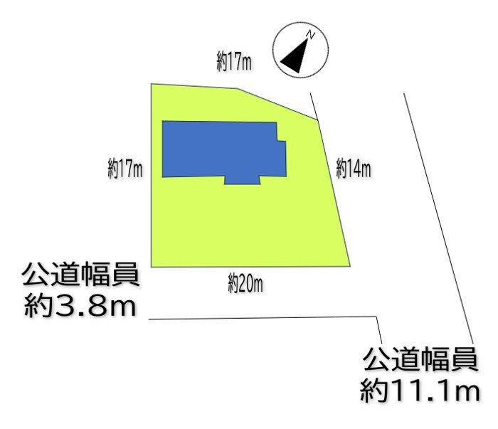 坂城町上五明　中古戸建 間取図・土地図