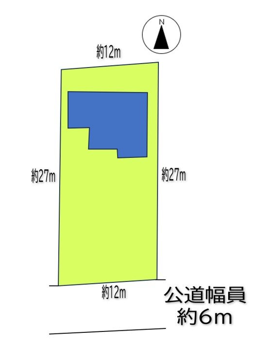 上田市上田　中古戸建 間取図・土地図