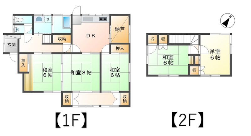 上田市上田原　中古戸建 間取図・土地図