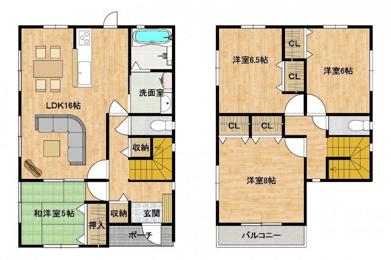 長野県上高井郡小布施町都住 間取図・土地図