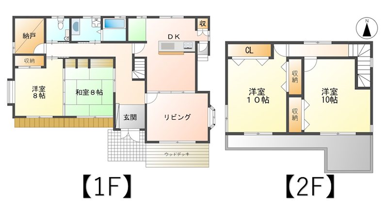 上田市上田　中古戸建 間取図・土地図