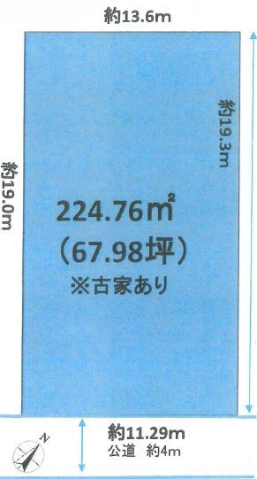 上田市塩川　土地 間取図・土地図