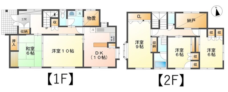上田市上田　中古戸建 間取図・土地図