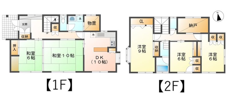 上田市上田　中古戸建 間取図・土地図