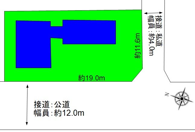 東御市下之城　中古戸建 間取図・土地図