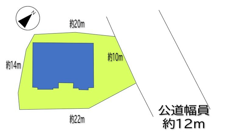上田市常入　戸建 間取図・土地図