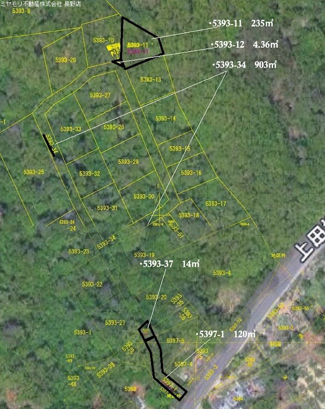 長野県上田市生田 間取図・土地図