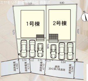 長野県長野市西尾張部 区画図