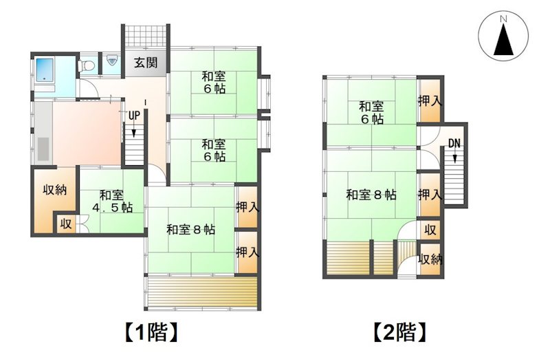 長野県上水内郡信濃町柏原 間取図・土地図