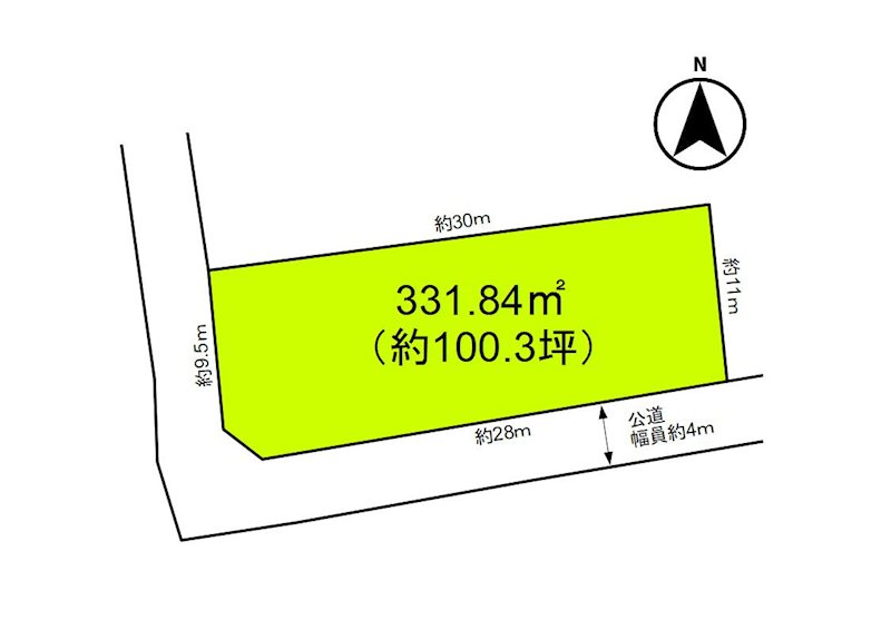小諸市御影新田　土地 間取図・土地図