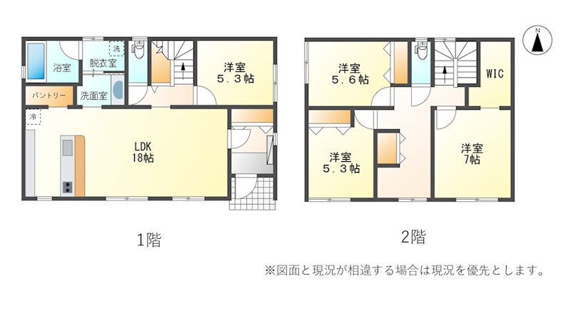 松本市小屋南　中古戸建 間取図・土地図