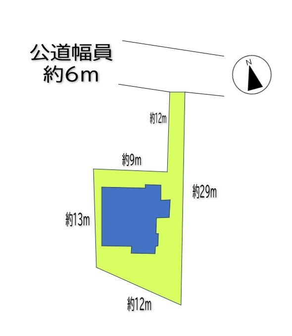 上田市上田　中古戸建 間取図・土地図