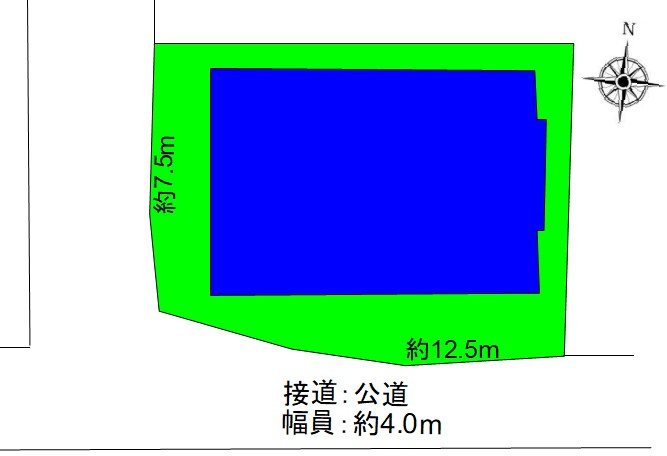 上田市別所温泉　中古戸建 間取図・土地図