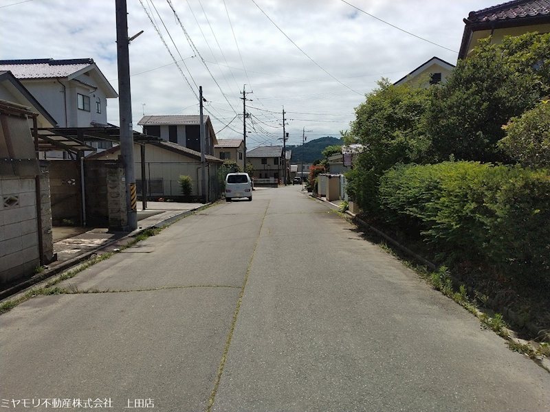 上田市蒼久保　土地 現地写真（前面道路含む現地写真）
