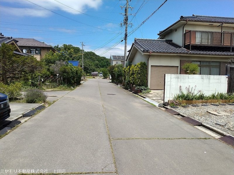 上田市蒼久保　土地 現地写真（前面道路含む現地写真）