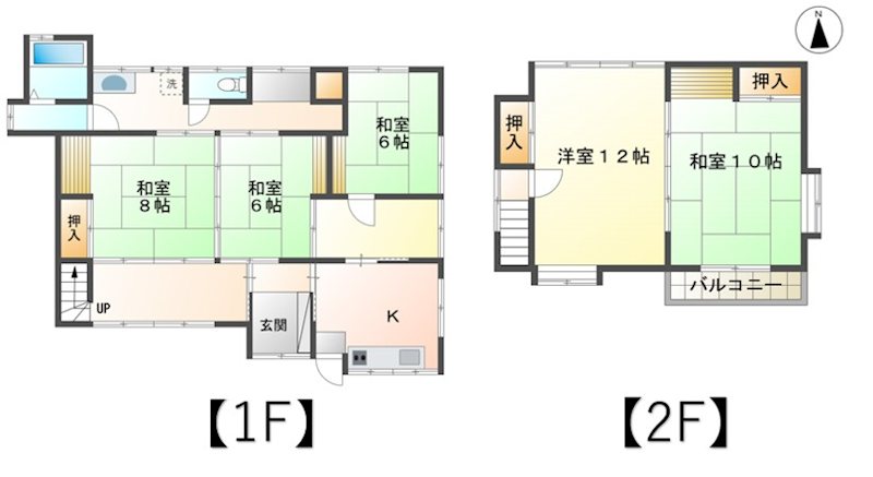 上田市長瀬　中古物件 間取図・土地図