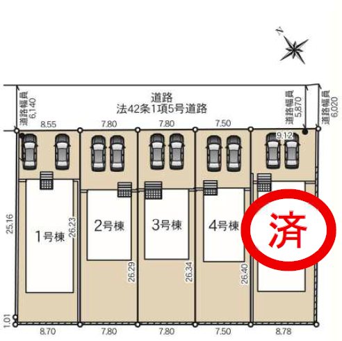 上田市上塩尻　新築戸建 間取図・土地図