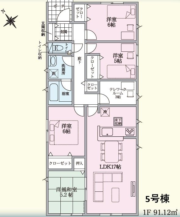 上田市上塩尻　新築戸建 間取図・土地図