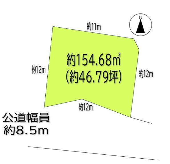 上田市古里　土地 間取図・土地図