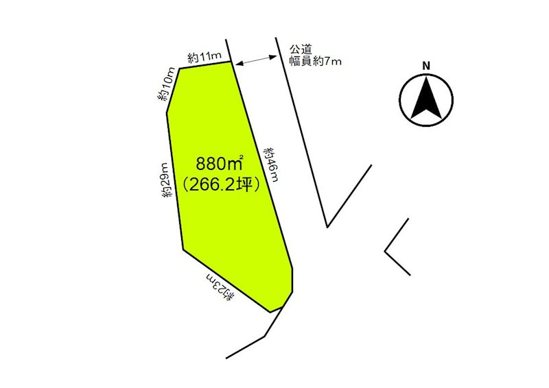 御代田町馬瀬口　土地 間取図・土地図