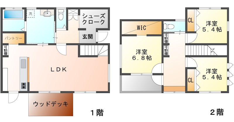 佐久市長土呂　中古戸建 間取図・土地図