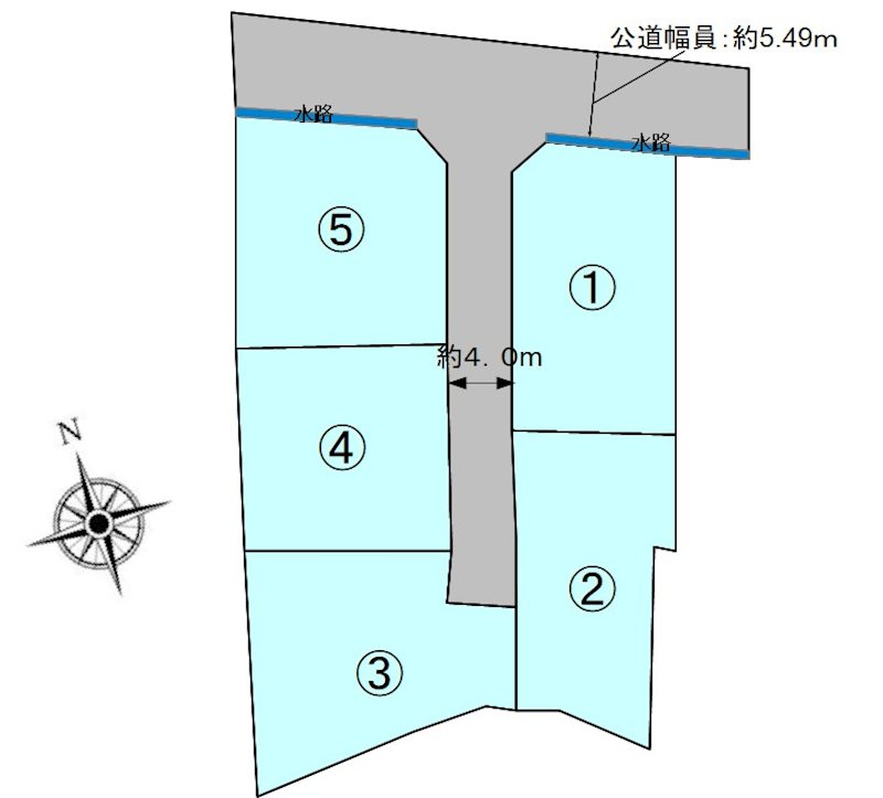 長野県長野市青木島町大塚 区画図
