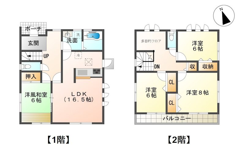 長野県長野市青木島町大塚 間取図・土地図
