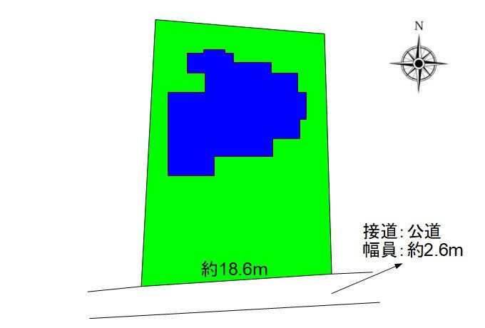 上田市塩川　中古戸建 間取図・土地図