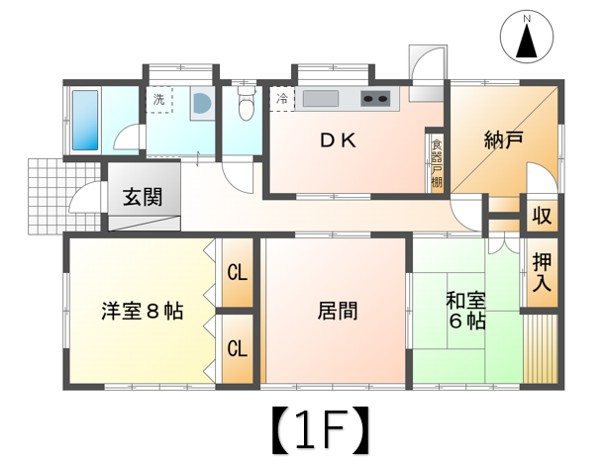 上田市下室賀　中古戸建 間取図・土地図