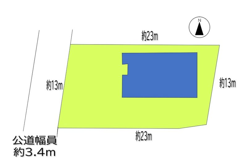 上田市下室賀　中古戸建 間取図・土地図