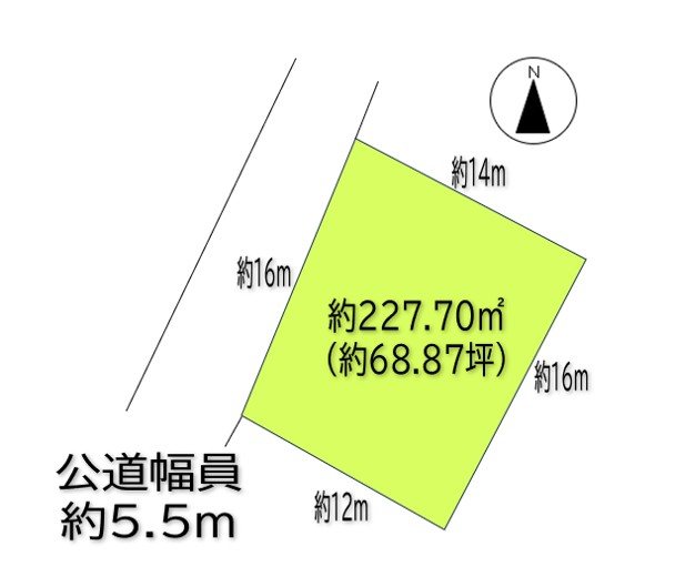 上田市住吉　土地 間取図・土地図
