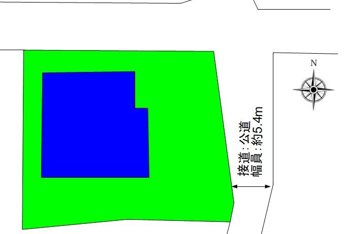 上田市住吉　新築戸建 間取図・土地図
