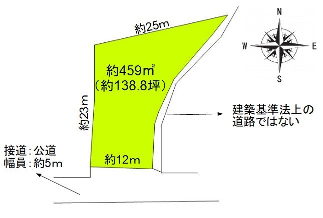 上田市五加　土地 間取図・土地図