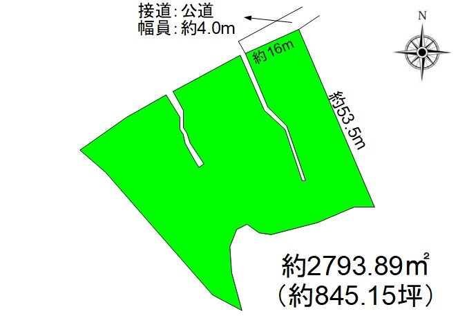 上田市住吉　土地 間取図・土地図