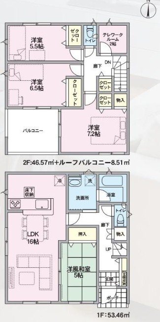 長野県長野市松代町松代 間取図・土地図