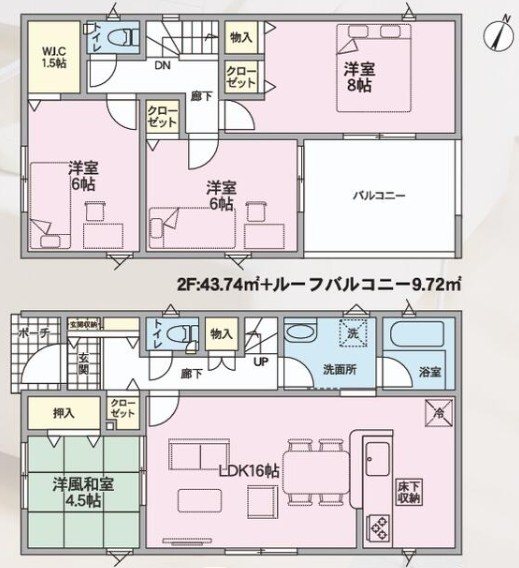 長野県千曲市磯部 間取図・土地図